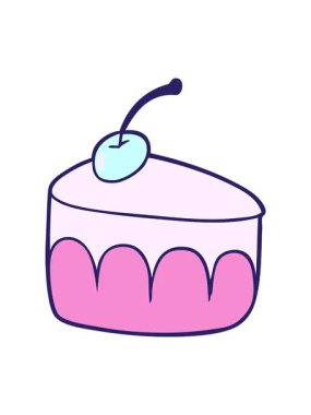 Çizgi filmin hareketli animasyonu Lezzetli Tatlı