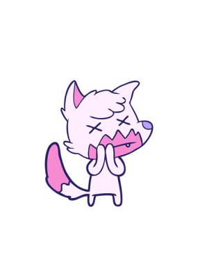 Yanıp sönen radyan çizgileri Ölü Tilki çizgi filminin animasyonu