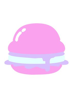 Lezzetli bir burgerin neon ışık efekti animasyonu