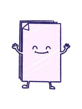 Ofis Kağıt Tebeşir Çiziminin titreşimli animasyonu