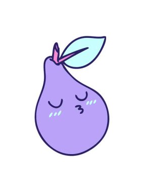 Güzel görünümlü armut çizgi filminin animasyonunu renklendir