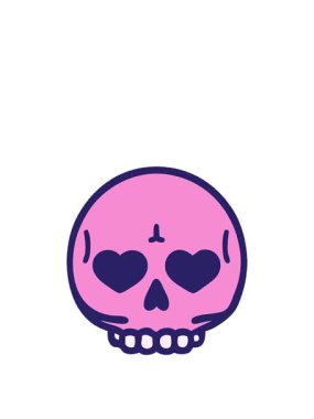 Kafatasını, gözleriyle açıp kapayarak uzatır.