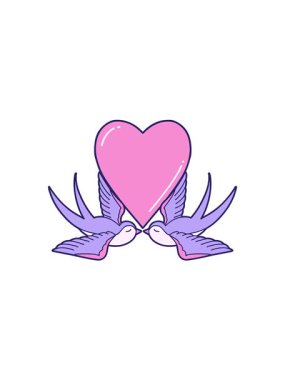 Çifte kumruların animasyonu.