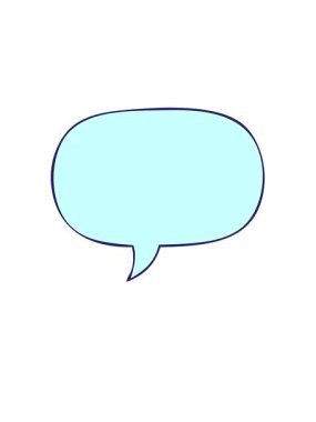 Konuşma baloncuğunun yükselmesi ve süzülmesi konuşma baloncuğu ile