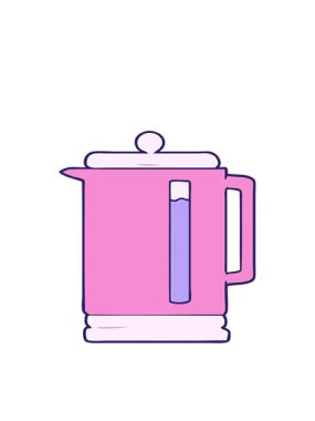 karikatür elektrikli su ısıtıcısının hareketli animasyonu