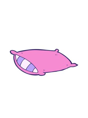 karikatür yastığının hareketli animasyonu