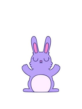 Elle çizilmiş çizgi film tavşanının animasyonunu uzatıyorum.