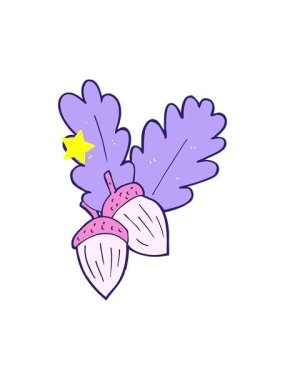 Parlayan yıldızlar çizgi film meşe palamudu animasyonunu etkiler.