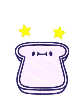 Mutlu Ekmek Tebeşiri Çiziminin dönen yıldızlar animasyonu