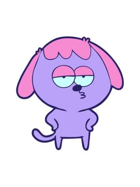 Çizgi filmden sıkılan köpeğin animasyonunu durdurup duraklat