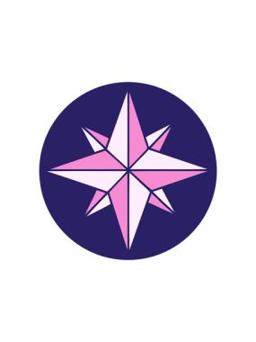 Bir yıldızın ikonik dövme şeklindeki karalamalarının radyoaktif parlak animasyonu