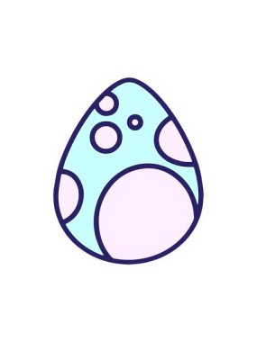 Dikkat çekici Paskalya yumurtası tasarımı çizimleri.