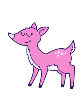 Bir karikatür geyiğinin titreşimli hareketi