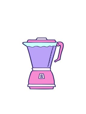 bir çizgi film yemek işlemcisinin hareketli animasyonu