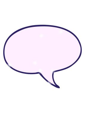 Çizgi film karalama konuşma baloncuğunun ışıltılı etkisi