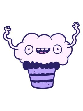 Komik kek çizgi filminin ışık efektleri