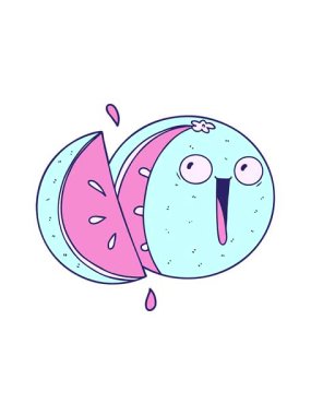 Çılgın çizgi film portakalının basınçlı animasyonu