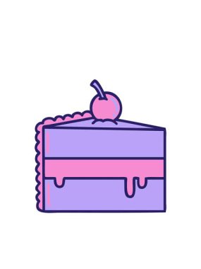 Yanıp sönen radyal çizgiler çikolatalı kekin ikonik dövmesinin animasyonu