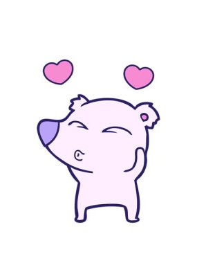 dönen kalpler ıslık çalan ayı çizgi filminin animasyonu