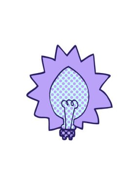 karikatür karikatür ampulünün basınçlı animasyonu