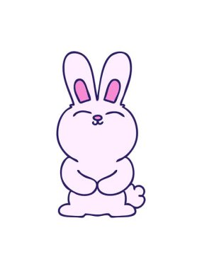 Çizgi film tavşanının hareketlerini salla ve durdur