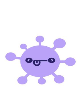 Şaşkın şaşı virüsün hareketli animasyonu