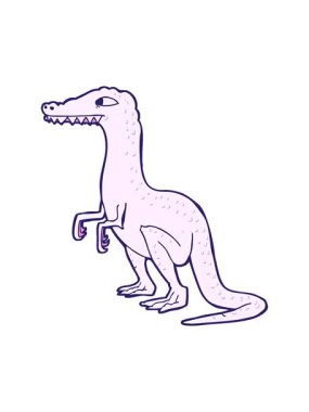 Dinozorun pixelize etkisi animasyonu