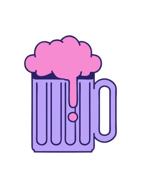 Bira tankardının dövmesinin hareketli animasyonu