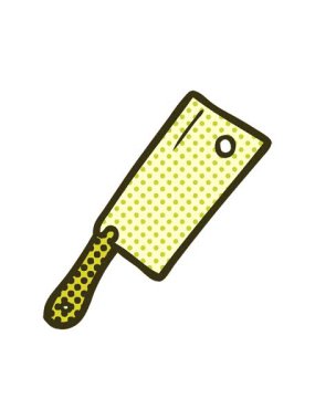 Çizgi film et satırının renk animasyonu