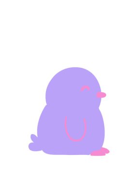 Tatlı bir penguenin animasyonunu genişletiyor.