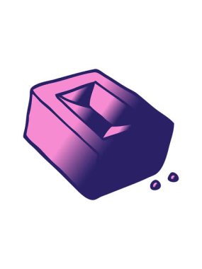 basınçlı çizgi film animasyonu kırmızı tuğla karalaması