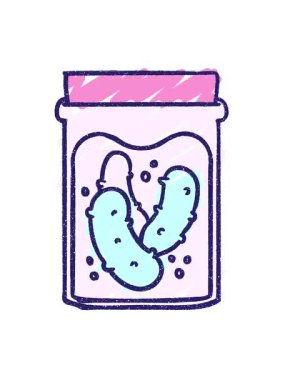 Pickles Tebeşir Çiziminin pixelize etkisi canlandırması