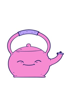 Çaydanlığın hareketli animasyonu