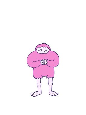 Kocaayak karakterinin zıplama hareketi animasyonu