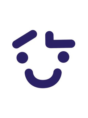 Basit kaldırılmış kaş yüz simgesinin hareket animasyonunu oynat