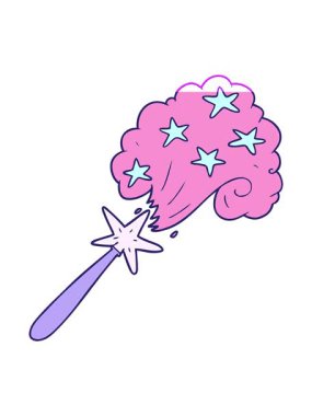 Çizgi film sihirli değneğinin animasyonunu çalıştır.