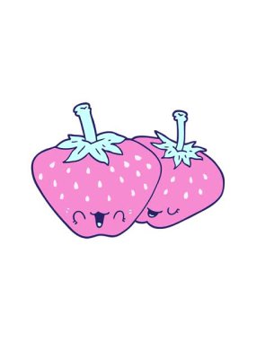 Çizgi film çileklerinin animasyonu