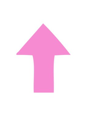 shine light effect animation of flat color retro cartoon of a pointing arrow