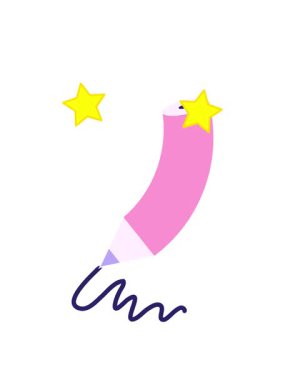 dönen yıldızlar kalem yazma animasyonu