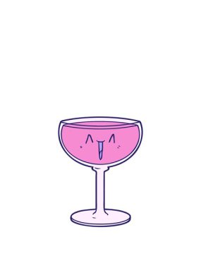 Çizgi filmdeki şarap kadehinin animasyonunu genişletiyorum.