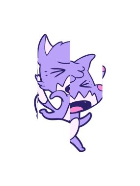 Kızgın tilki koşusunun bölünmüş hareket animasyonu