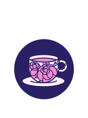 Bir fincanın zıplama hareketi ve çiçeklerin karalaması