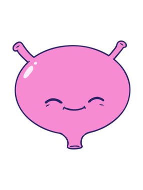 Çizgi film mesane çiziminin hareketli animasyonu