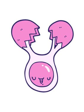 Kırık yumurtanın titreşimli animasyonu