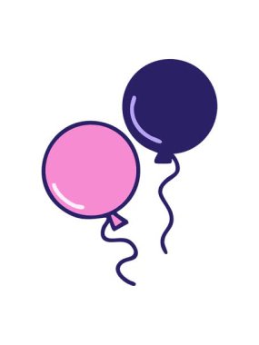 İki yüzen Brezilya karnaval balonu çizgi filminin animasyonunu durdurup duraklat