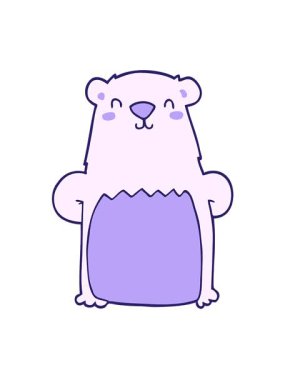 Kawaii çizgi filminin hareketli animasyonu