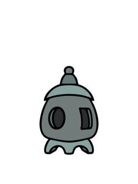 Geleneksel Japon ishidoro taş tapınağının hareketli animasyonu