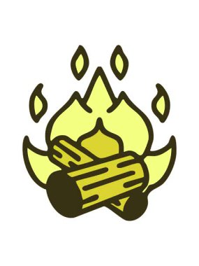 Brezilya karnavalı plaj ateşi çiziminin renk değişimi