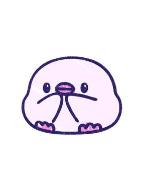 Chick Chalk Çiziminin hareketli animasyonu