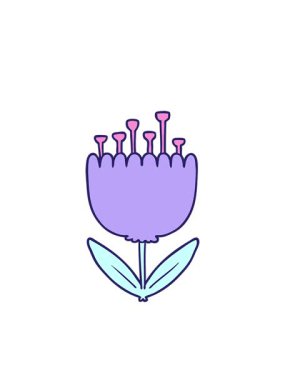 yanıp sönen radyal çizgiler retro karikatür çiçeğinin animasyonu